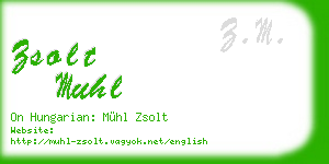 zsolt muhl business card
